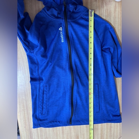 Reebok blue zipper closure hoodie jacket women’s size M - Picture 15 of 16